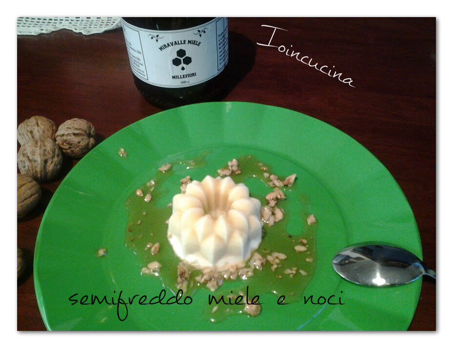 Semifreddo al miele e noci