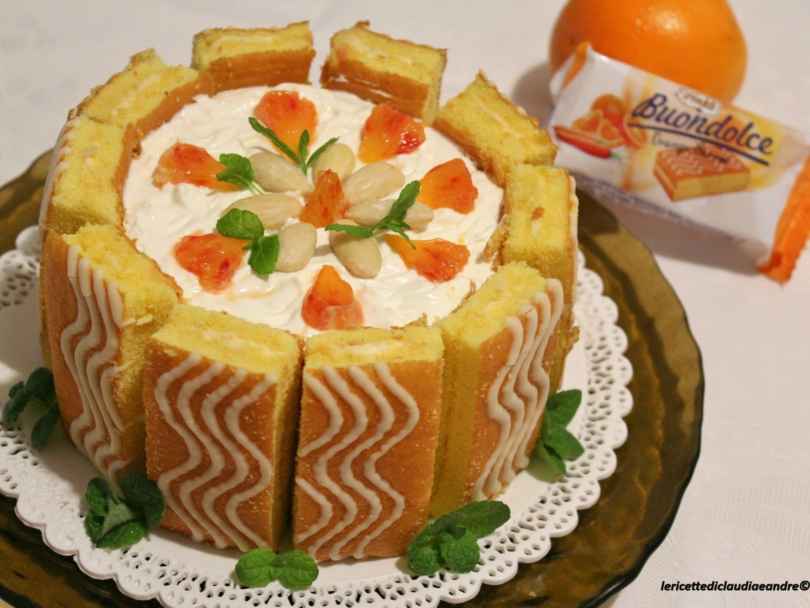 Semifreddo all’arancia e mandorle
