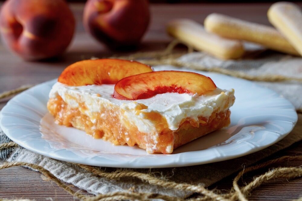 Semifreddo alle pesche e mascarpone