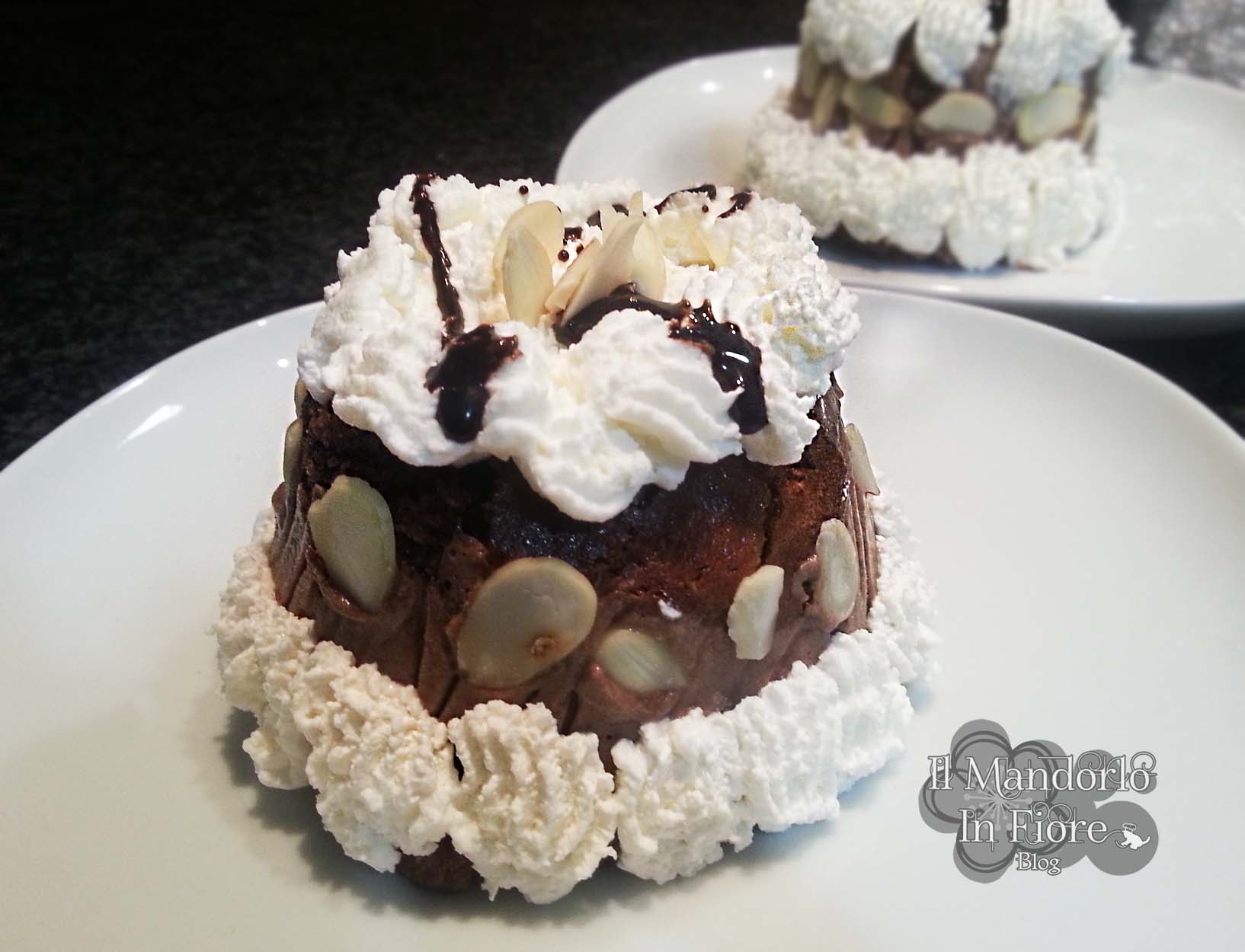 Semifreddo cioccolato ricotta e mandorle