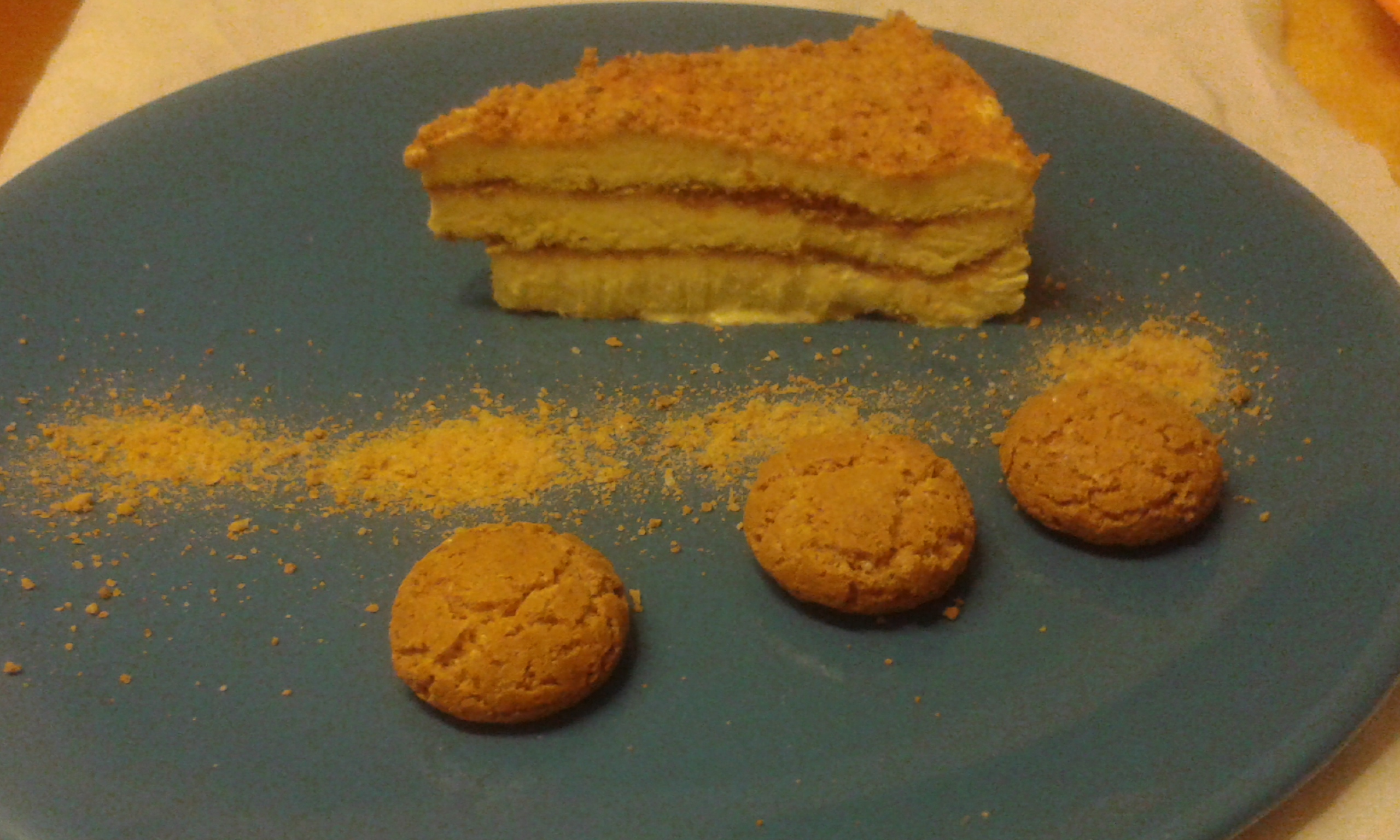 Semifreddo panna e amaretti