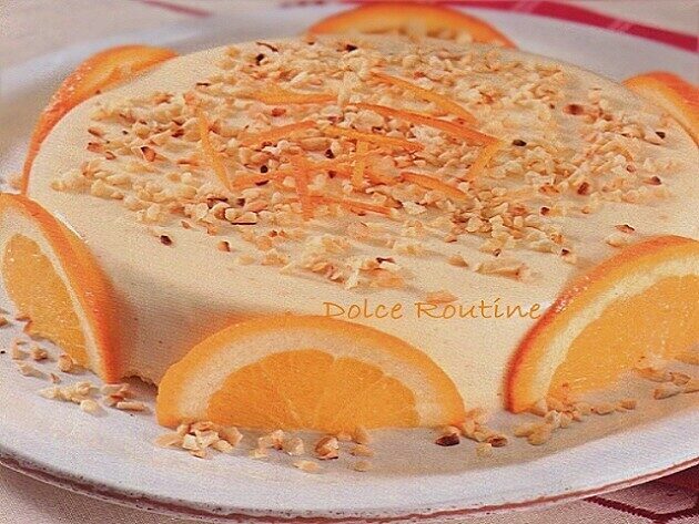 Semifreddo senza cottura all’arancia