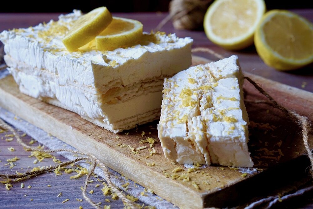 Semifreddo wafer e limone