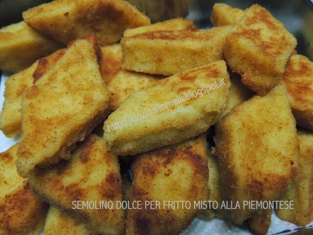 Semolino dolce, per fritto misto alla piemontese