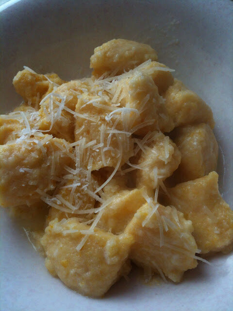 Senza bimby, gnocchi di ricotta e zucca