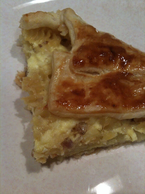 Senza bimby, pasta al forno alla salsiccia in pasta sfoglia