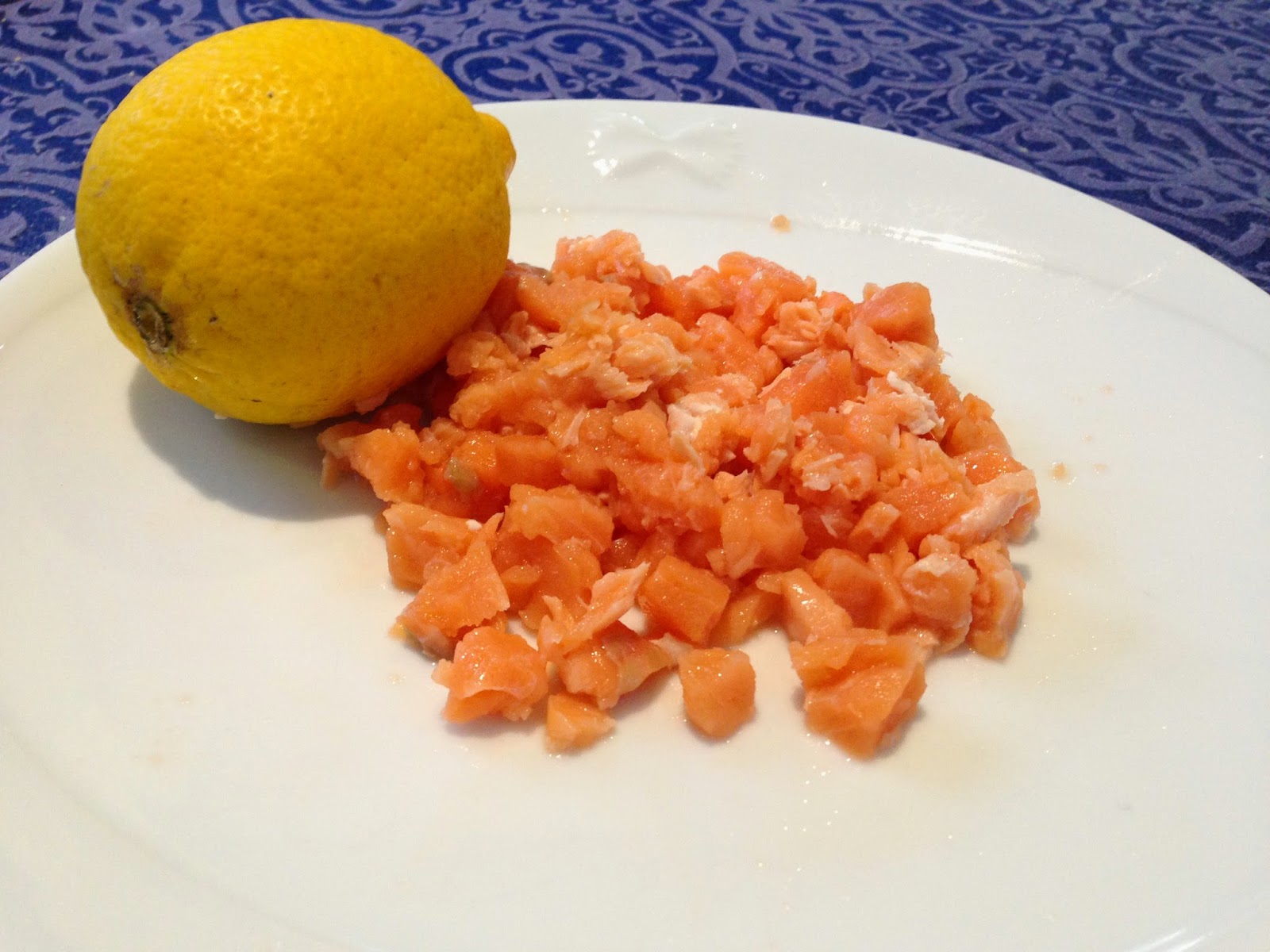 Senza bimby, tartare di salmone