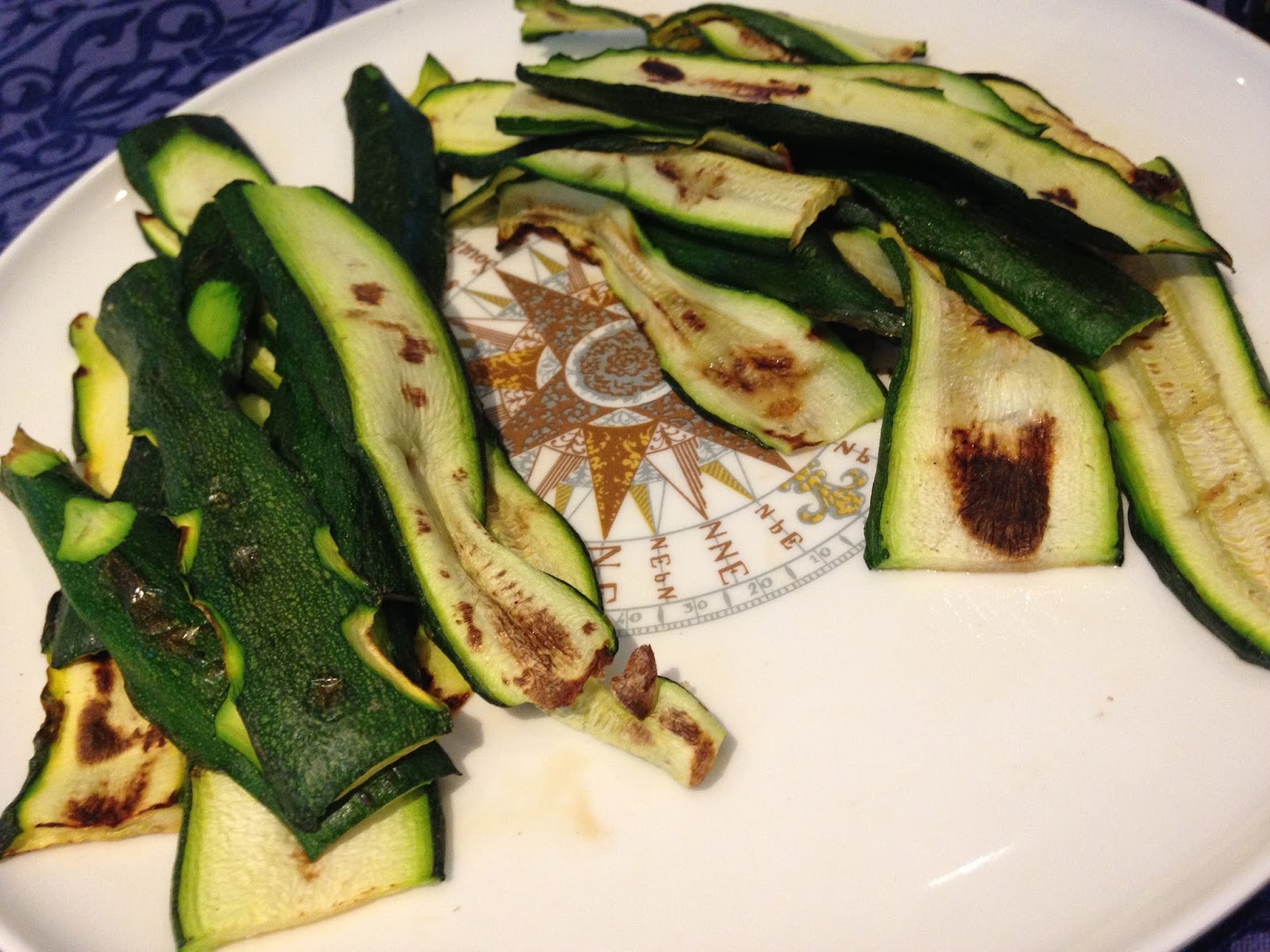 Senza bimby, zucchine alla piastra