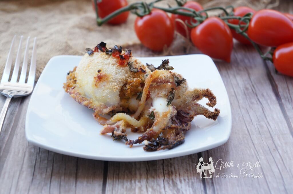 Seppia gratinata al forno ripiena