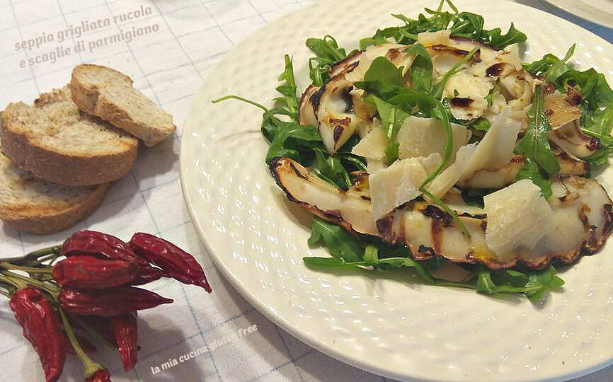 Seppia grigliata rucola e parmigiano