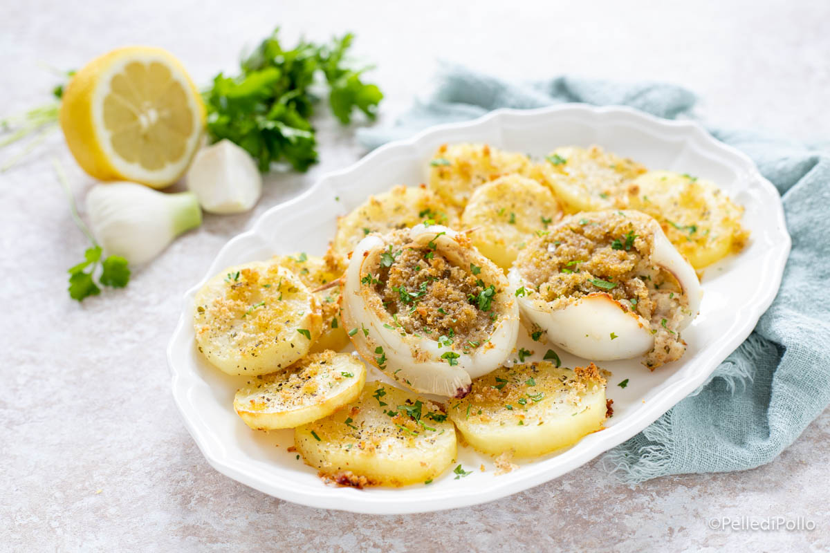Seppie con patate al forno