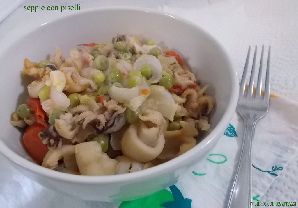Seppie con piselli