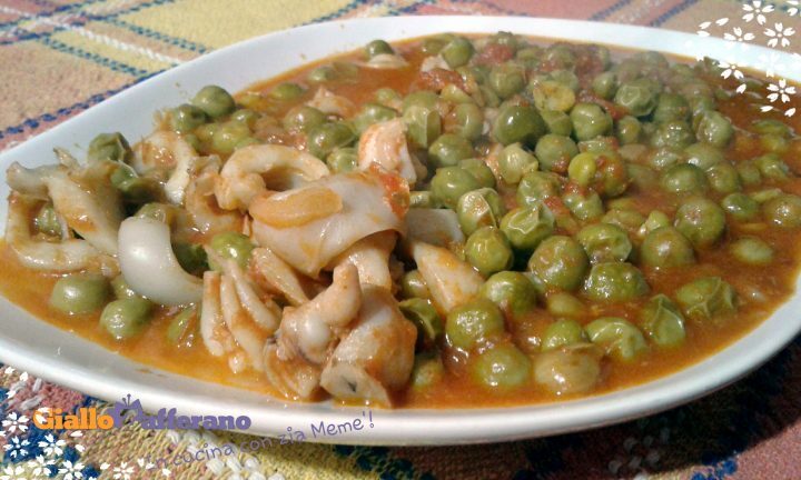 Seppie con piselli