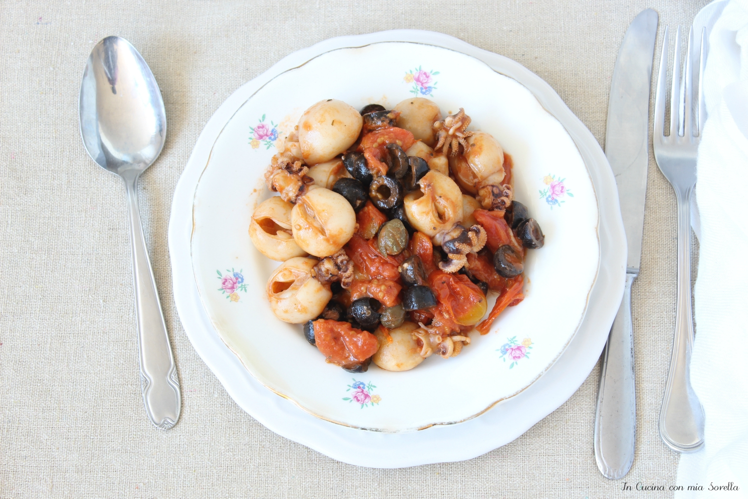 Seppie in umido alla mediterranea