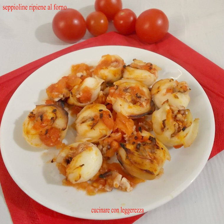 Seppioline ripiene al forno