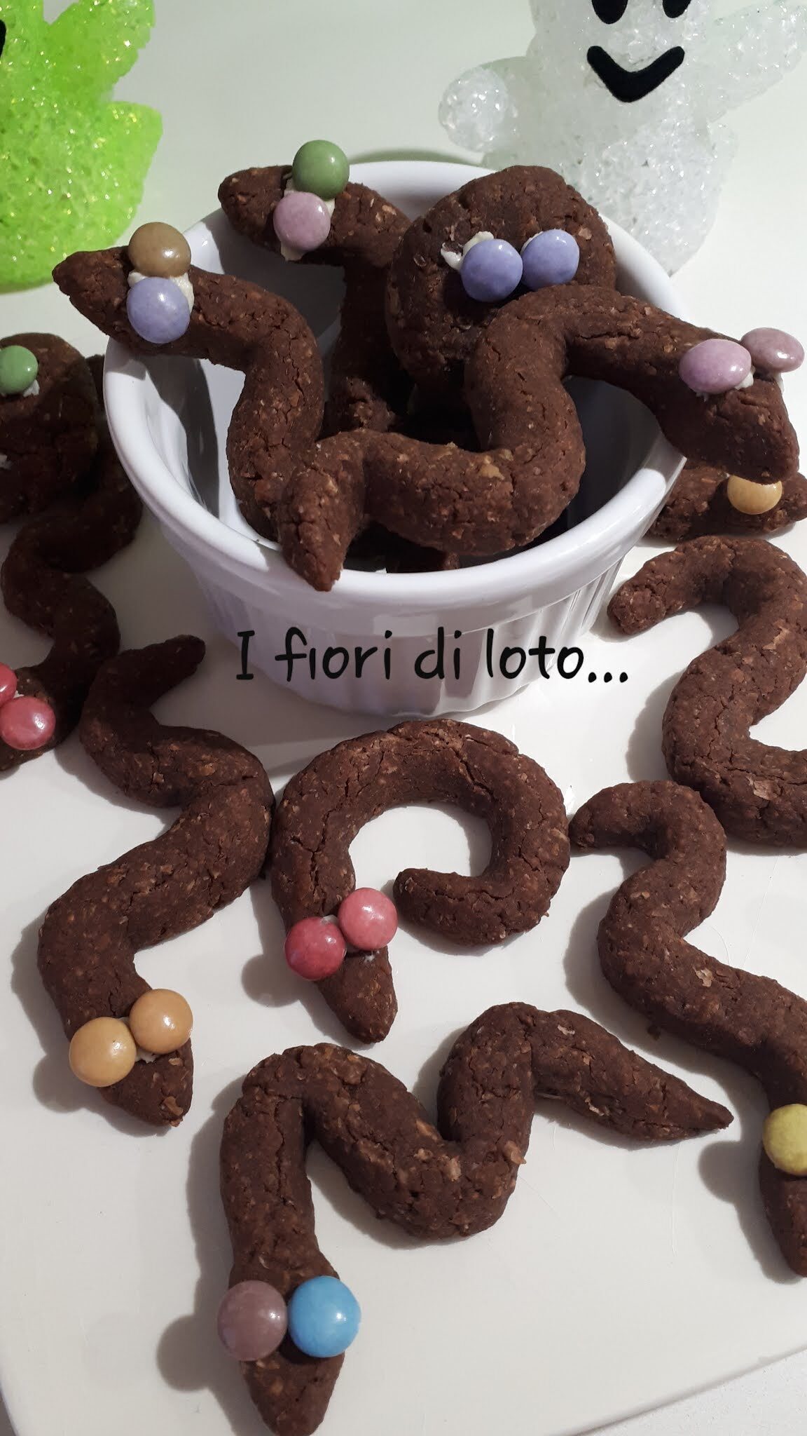 Serpenti biscotti per halloween