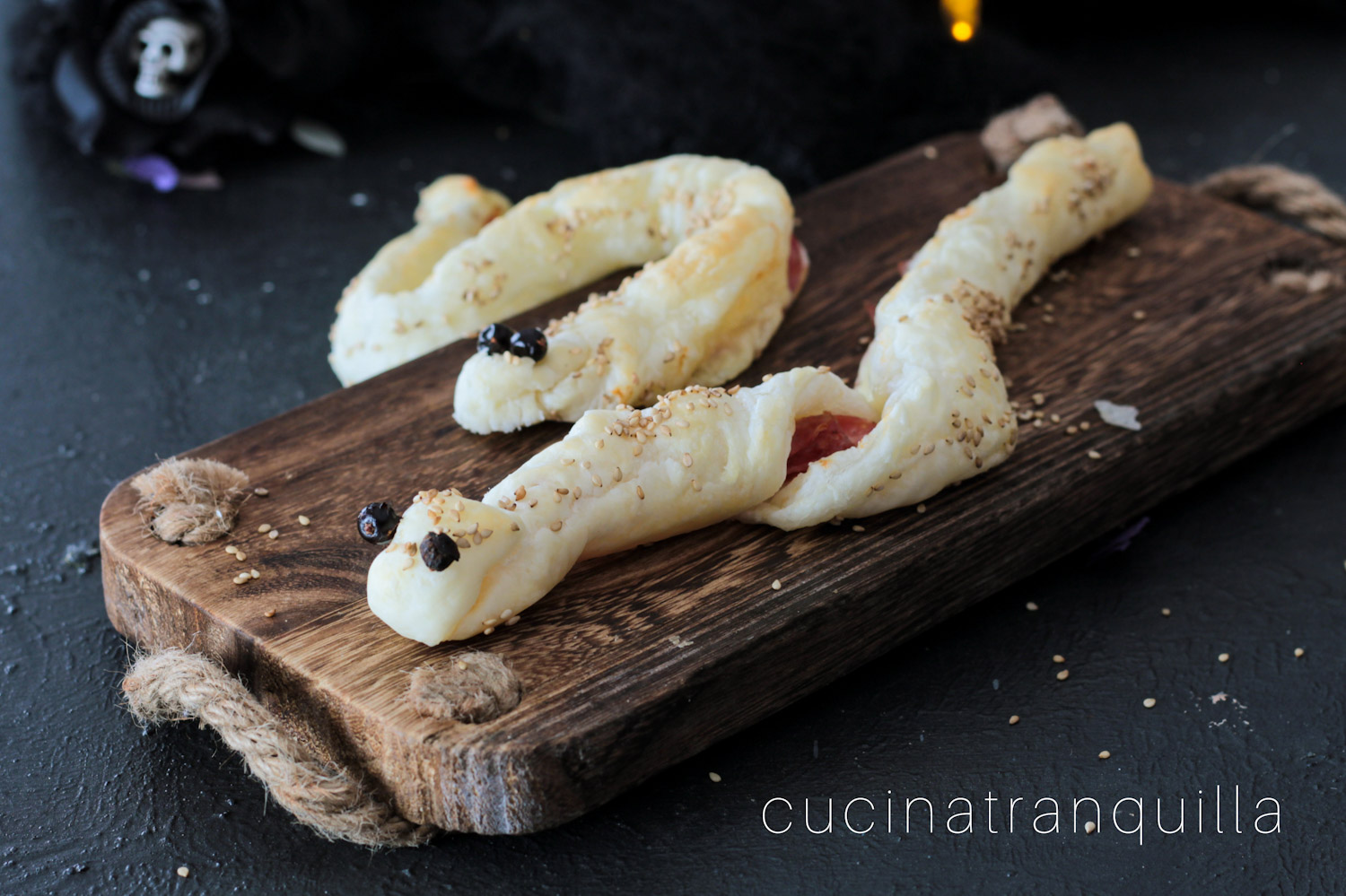 Serpenti di pasta sfoglia