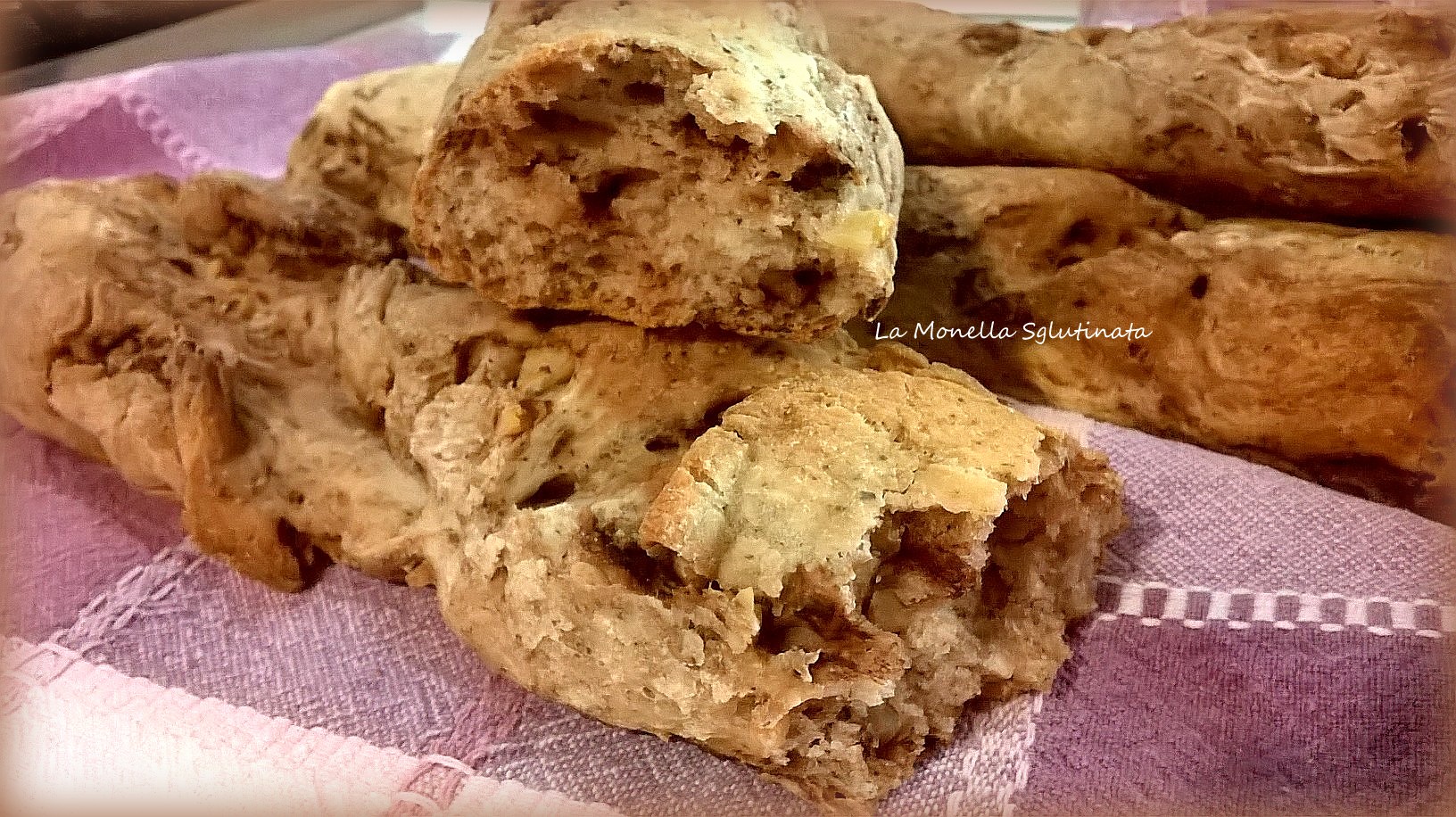 Sfilatini alle noci e cioccolato senza glutine
