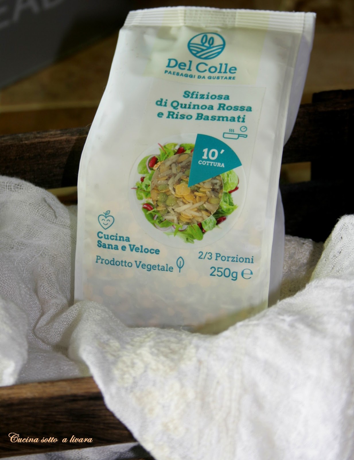 Sfiziosa di quinoa e riso basmati del colle con battuto di castagne e salsiccia
