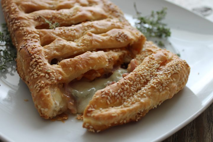 Sfoglia alla crema di zucca e roquefort