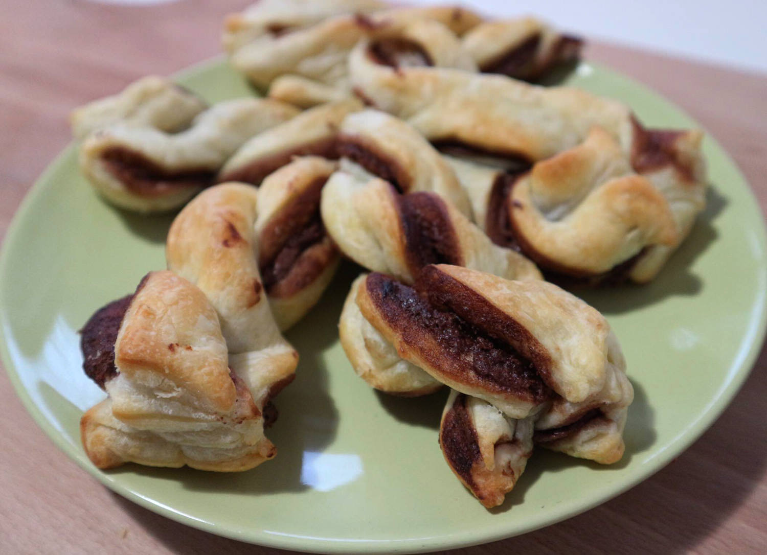 Sfoglia con crema di nocciole