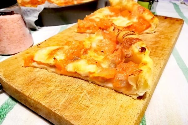 Sfoglia con zucca e pancetta