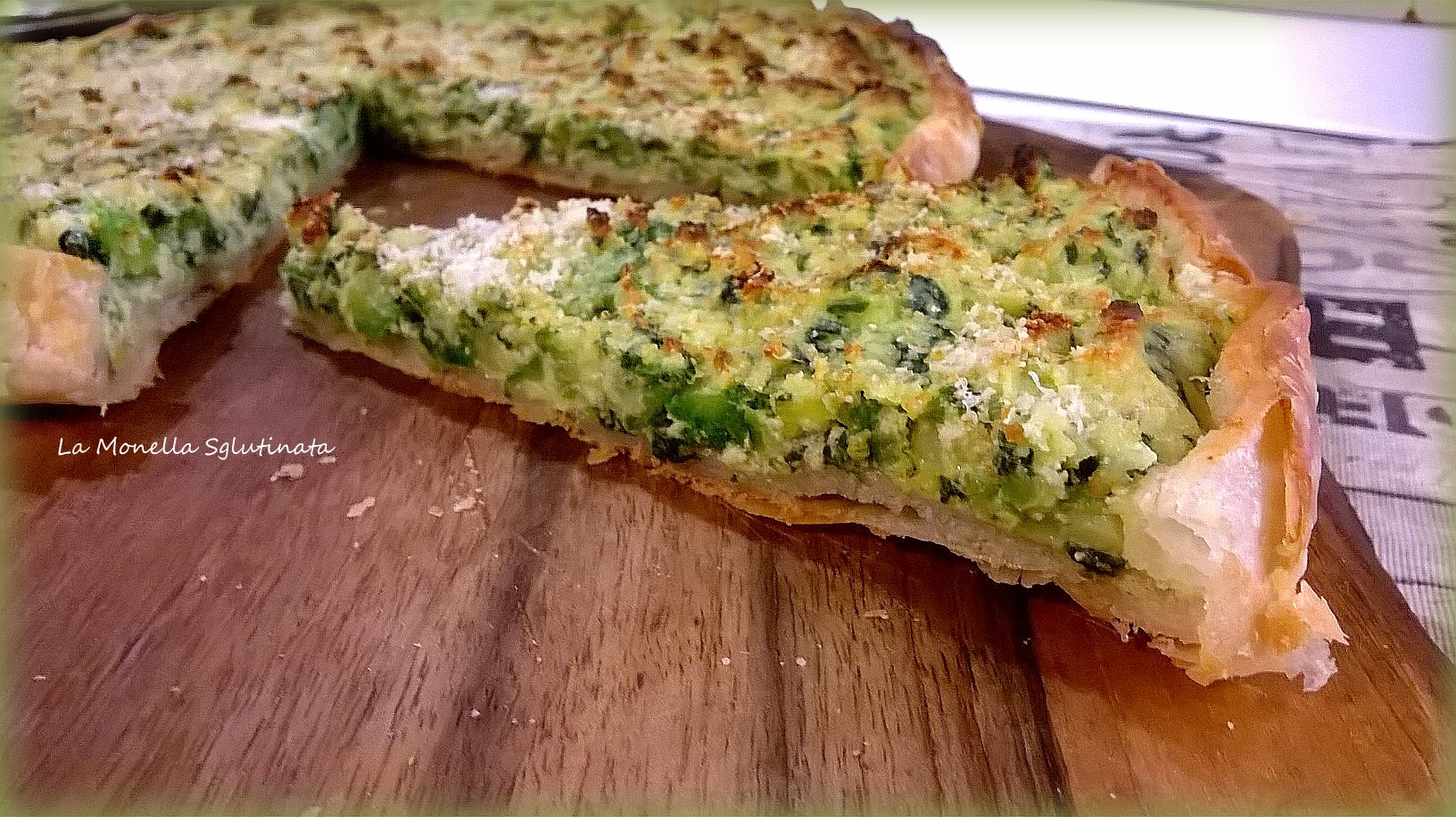 Sfogliata di zucchine, erbette e ricotta