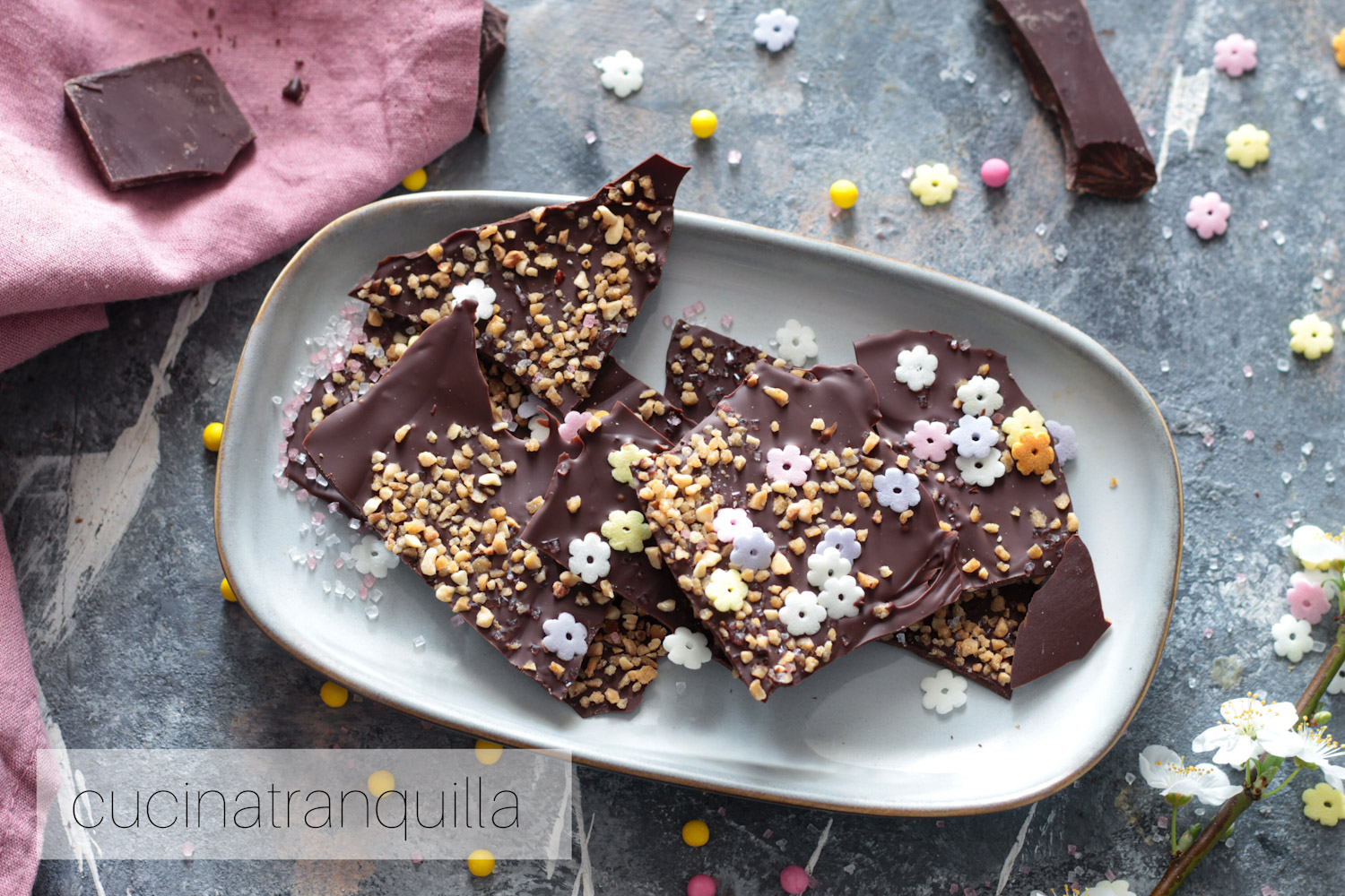 Sfoglie di cioccolato fondente