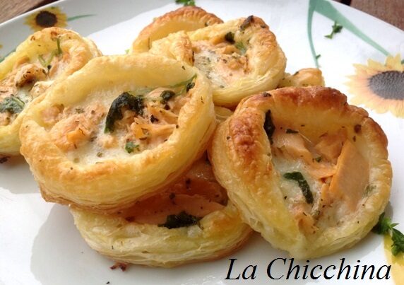 Sfogliette al salmone