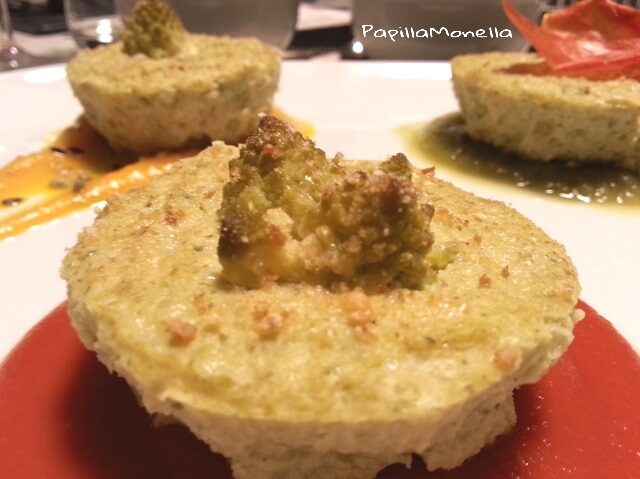 Sformati di broccolo romanesco e le sue salse