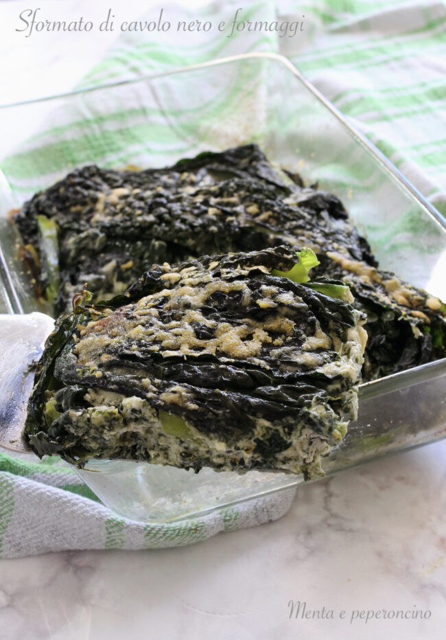 Sformato di cavolo nero con formaggi