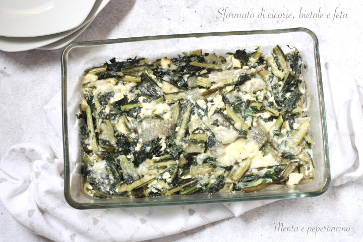 Sformato di cicoria, bietola e feta