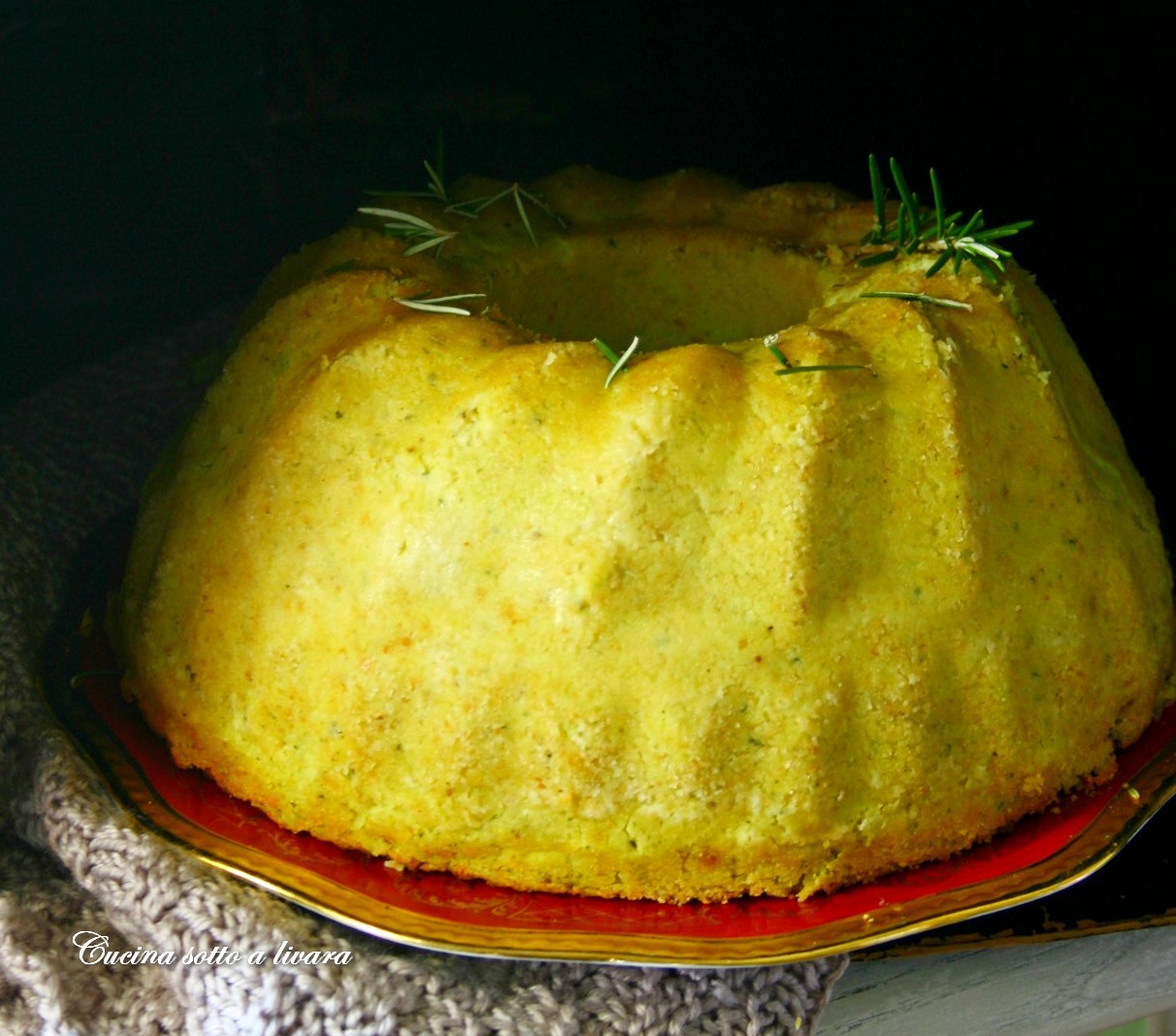 Sformato di farina di  ceci e verdura