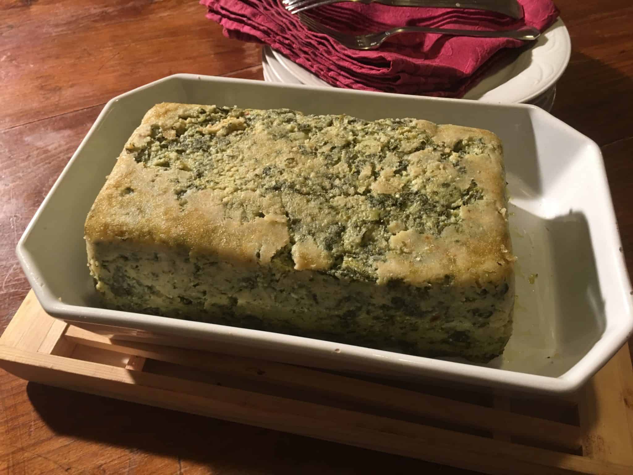 Sformato di friarielli ricotta e patate