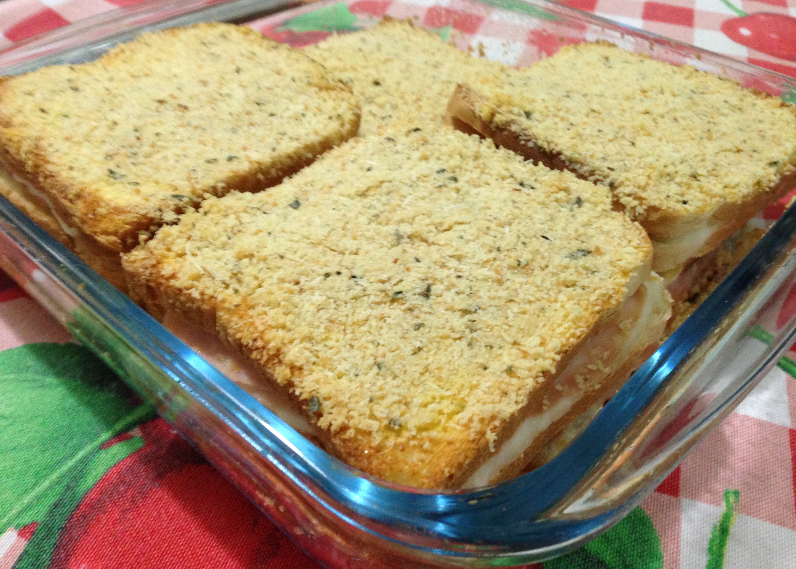 Sformato di pancarrè con prosciutto e sottilette
