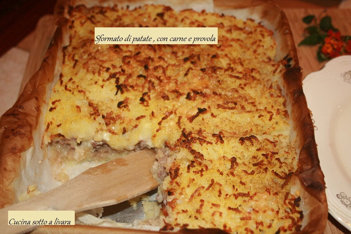 Sformato di patate ,carne e formaggio