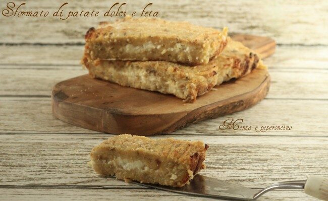 Sformato di patate dolci e feta