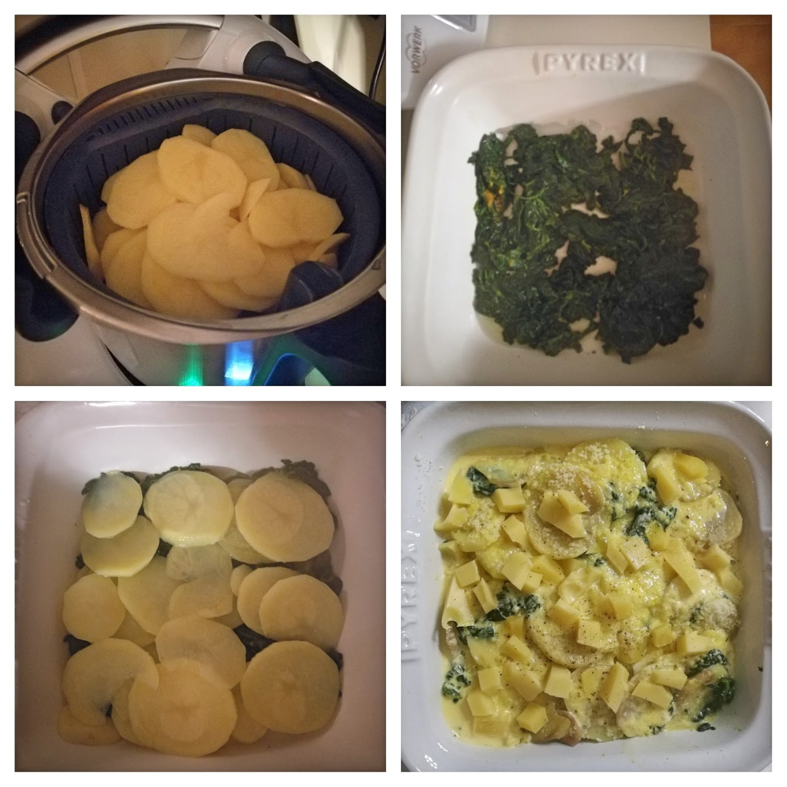 Sformato di patate e spinaci col bimby