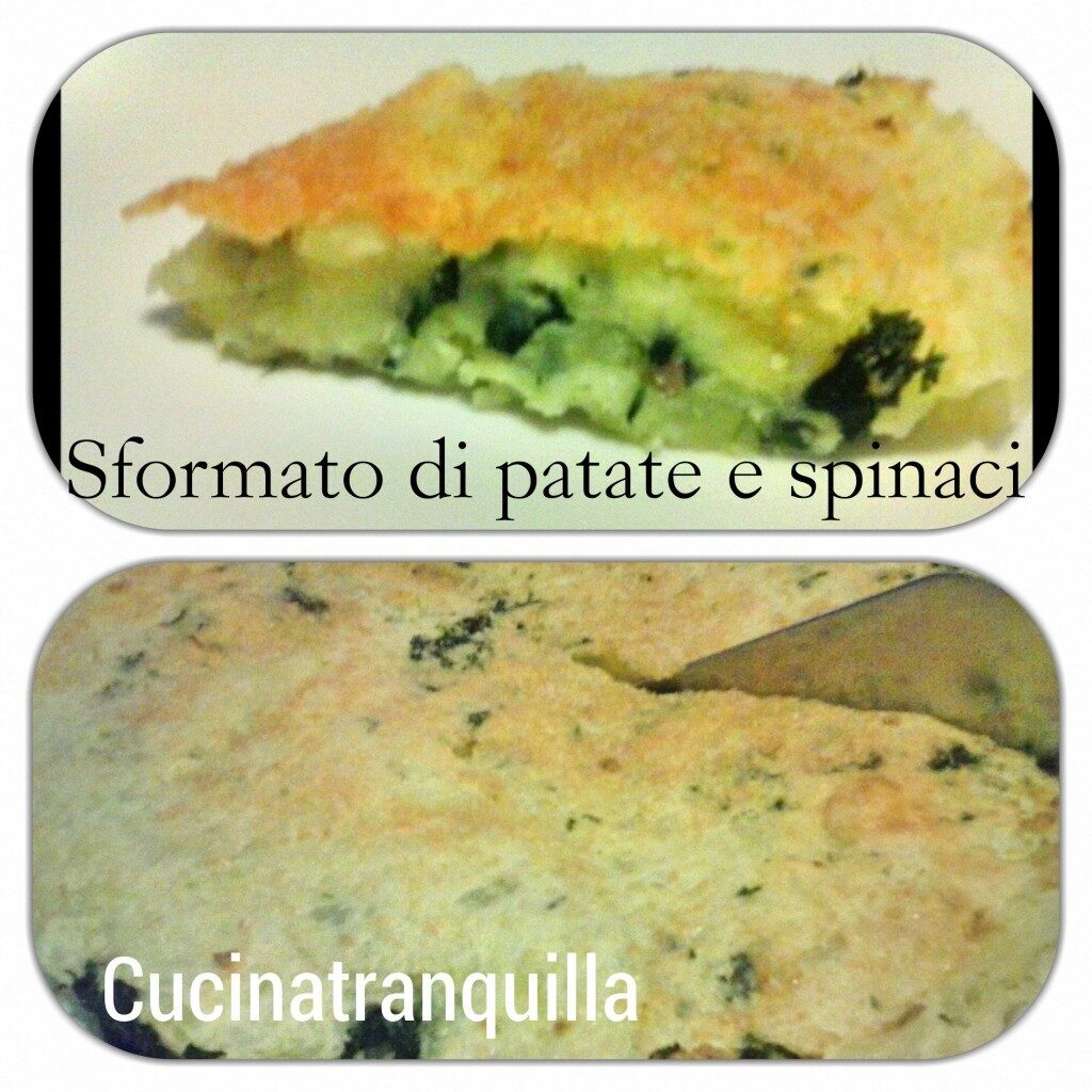 Sformato di patate e spinaci
