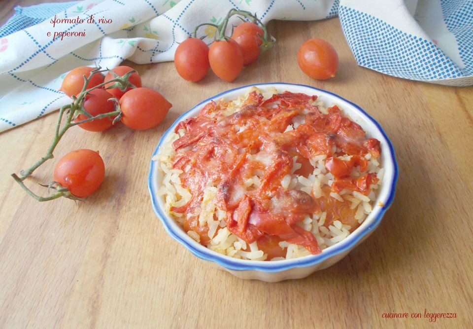 Sformato di riso e peperoni