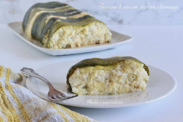 Sformato di riso, zucchine e formaggi