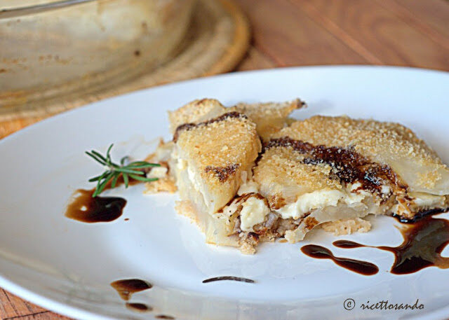 Sformato di sedano rapa con taleggio