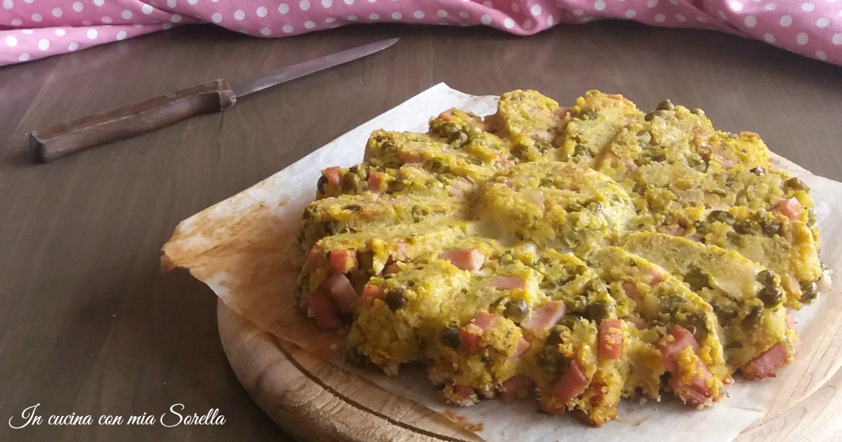 Sformato di verdure con prosciutto cotto e provola