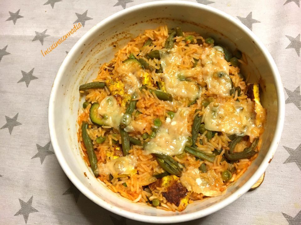 Sformato di verdure e riso