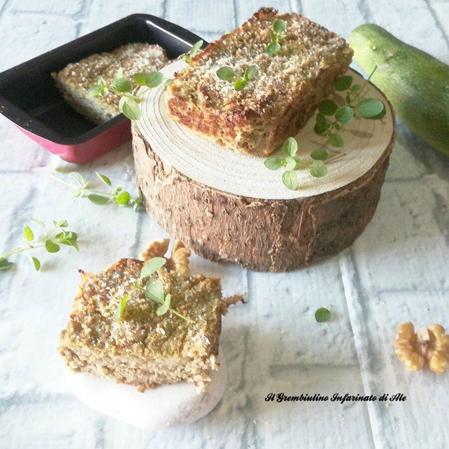 Sformato di zucchine con pecorino e noci