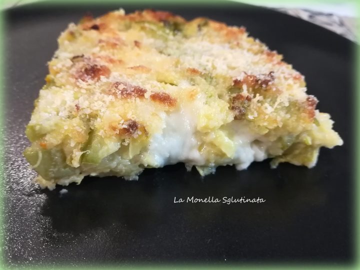 Sformato di zucchine filante sglutinato