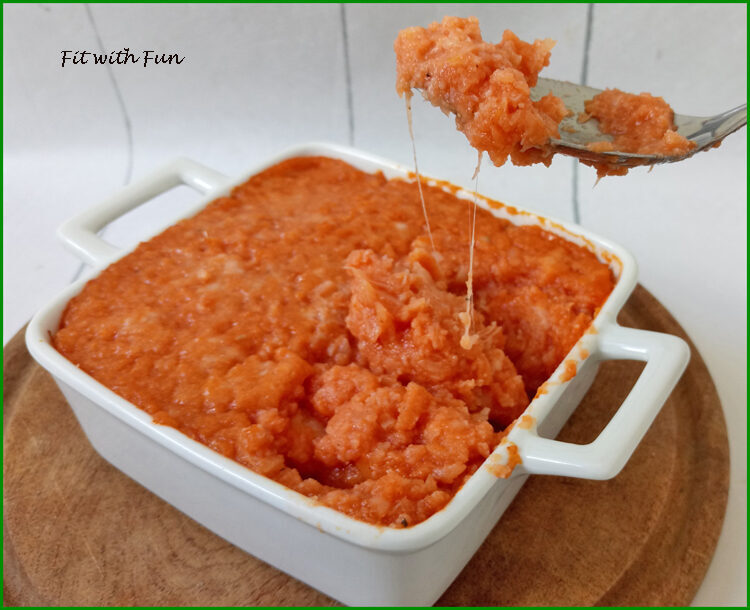 Sformato low carb e ripieno di cavolfiore e pomodoro