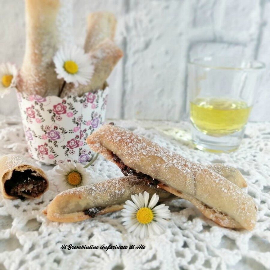 Sigari di pasta fillo alla nutella e cocco