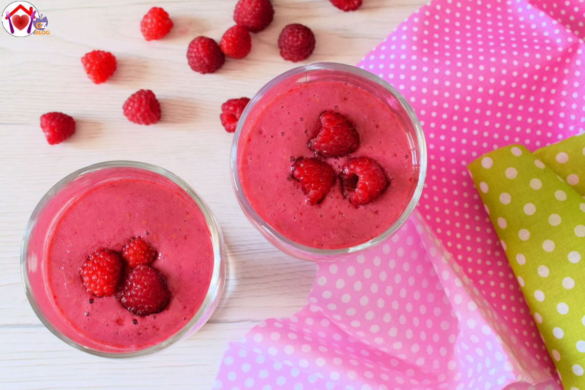 Smoothie ai lamponi vegano