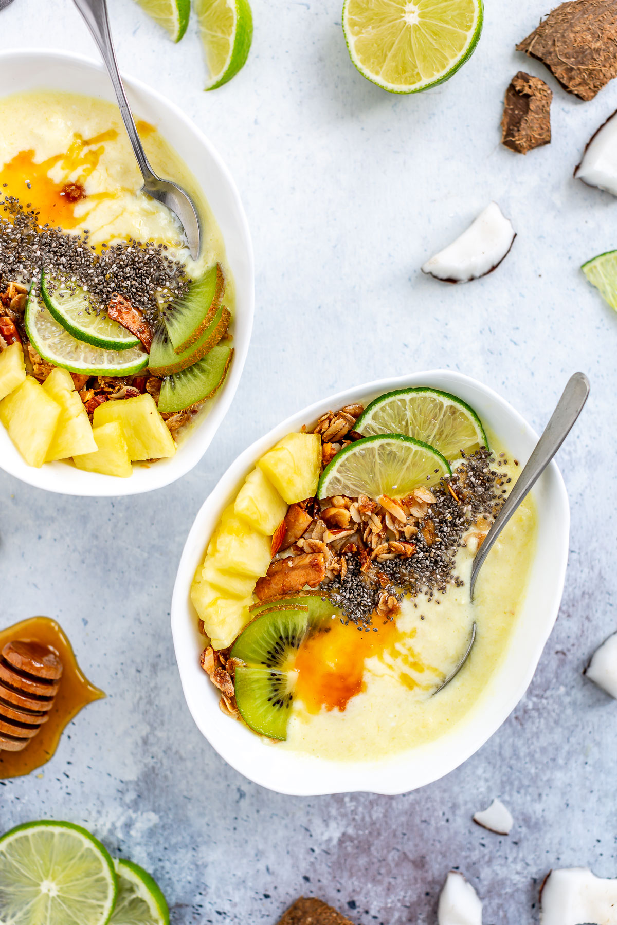 SMOOTHIE BOWL COCCO e ANANAS | PIÑA COLADA SMOOTHIE BOWL
